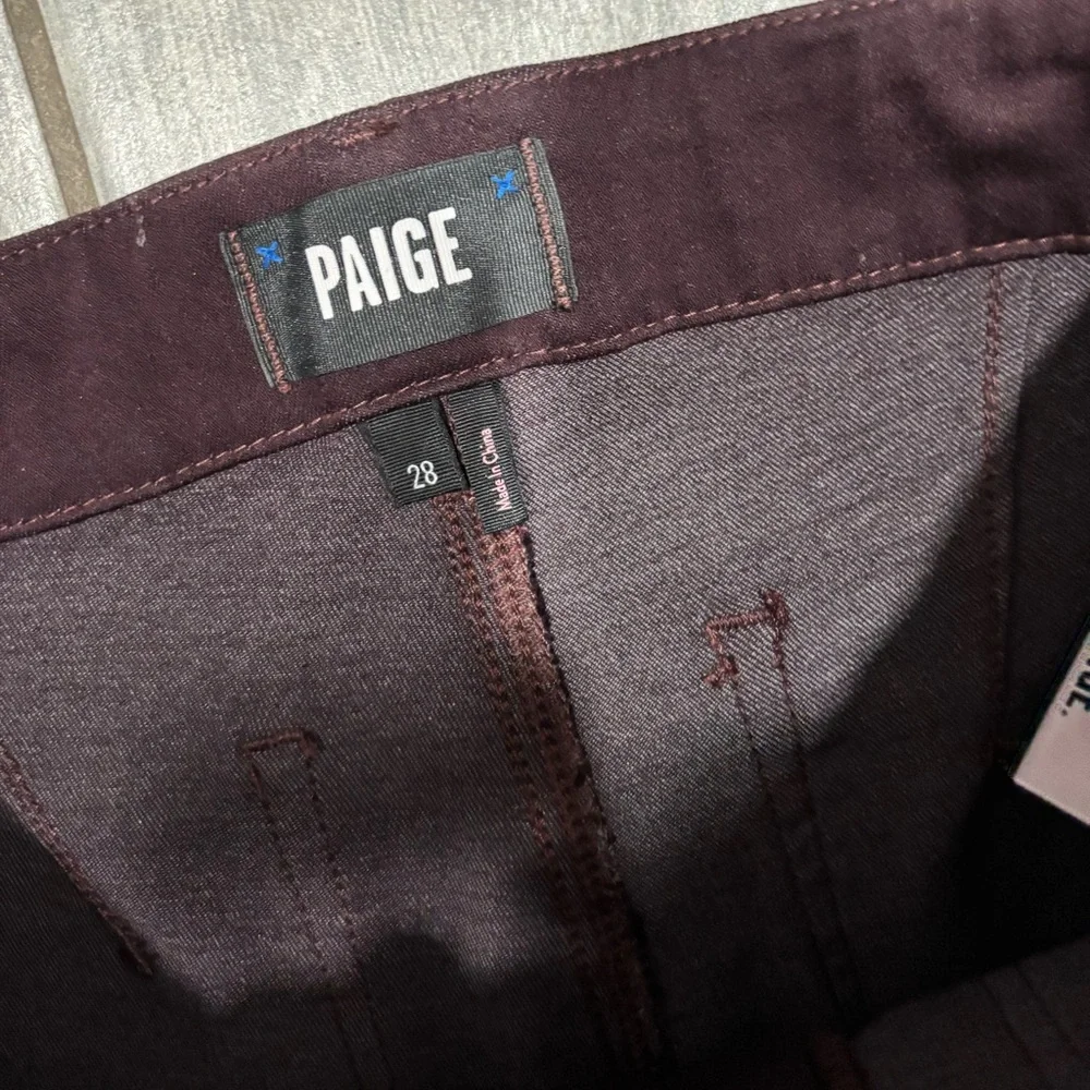 Paige Mayslie coated denim joggers Size 28 - Picture 5 of 7